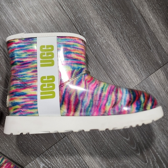 Womens UGG® Classic Clear Mini II Pixelate Boot - Multicolor - Picture 2 of 11